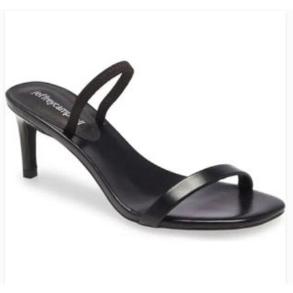 NWOT JEFFREY CAMPBELL Hera-Hi Black Heel Sandals - Size 8 - Picture 1 of 10
